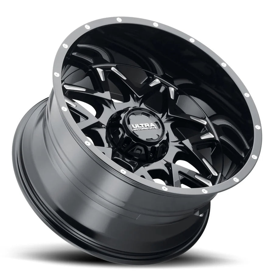 Ultra Wheel 20x12 Black With Natural Accents Wheel - 5x5.00 Bolt Pattern