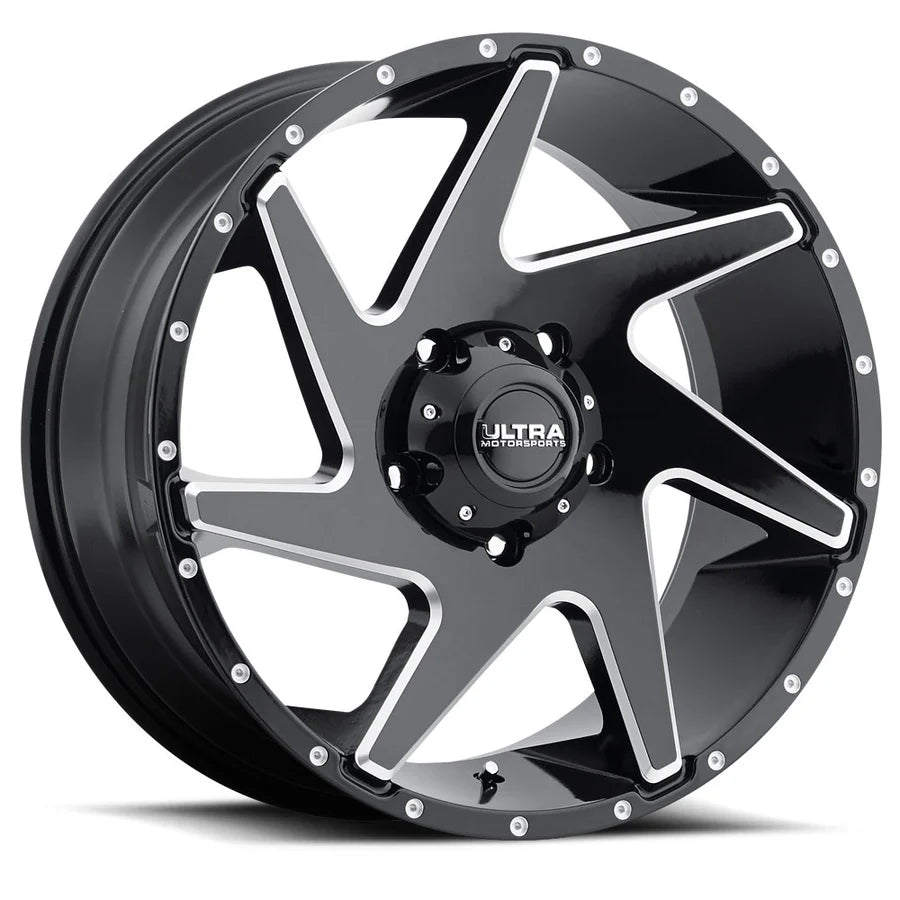 Ultra Wheel 20x9 Black With Natural Accents Wheel - 5x5.00 Bolt Pattern