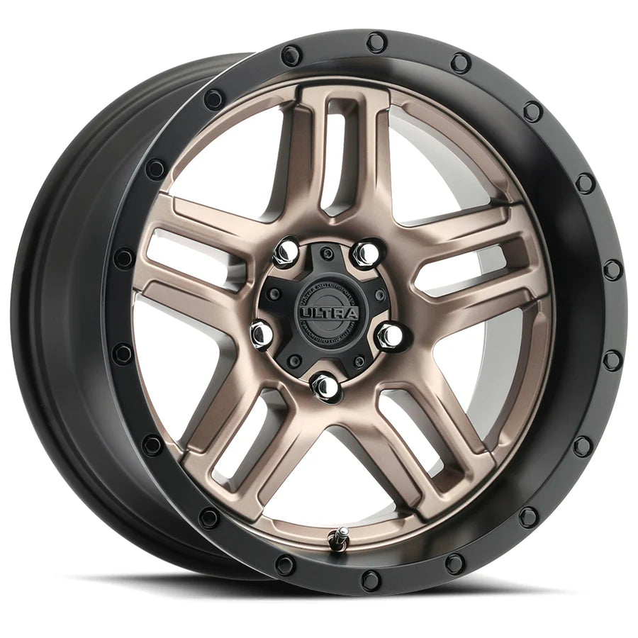 Ultra Wheel 20x9 Bronze With Black Lip Wheel - 5x5.00 Bolt Pattern